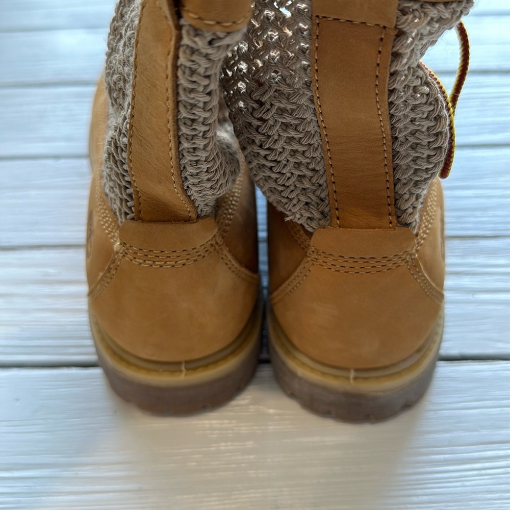 Nwob Timberland Open Weave Boot Wheat Size 8 - image 5